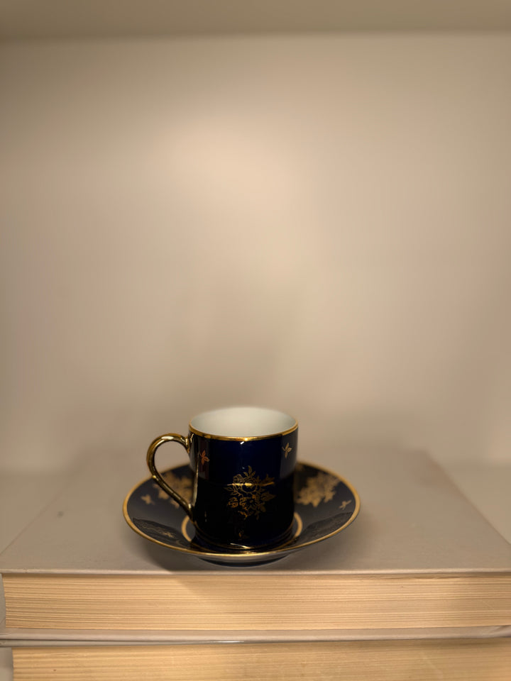 Limoge Demitasse Cup and Saucer