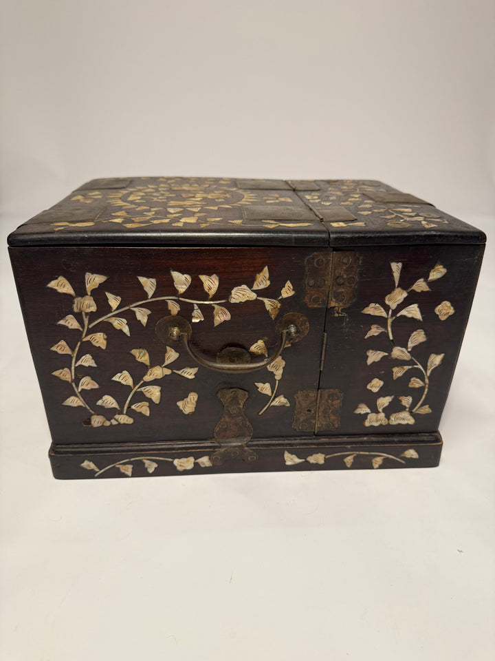 Mother of Pearl Inlaid Lacquer Box