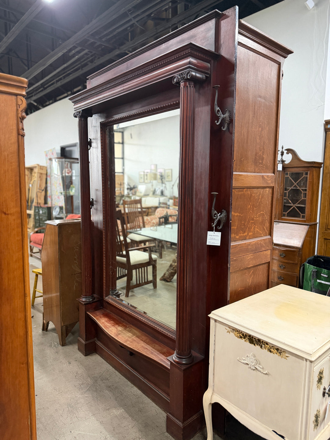 Antique Hall Mirror