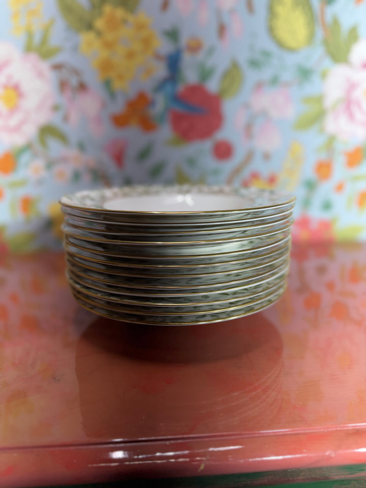 Vintage Tiffany & Co  Arbor Soup Bowls (Set of 12 - Chip on 1 bowl)