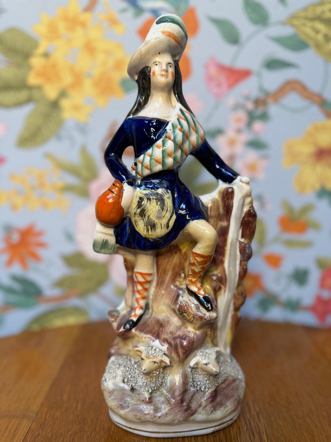Staffordshire Man and Two Lambs