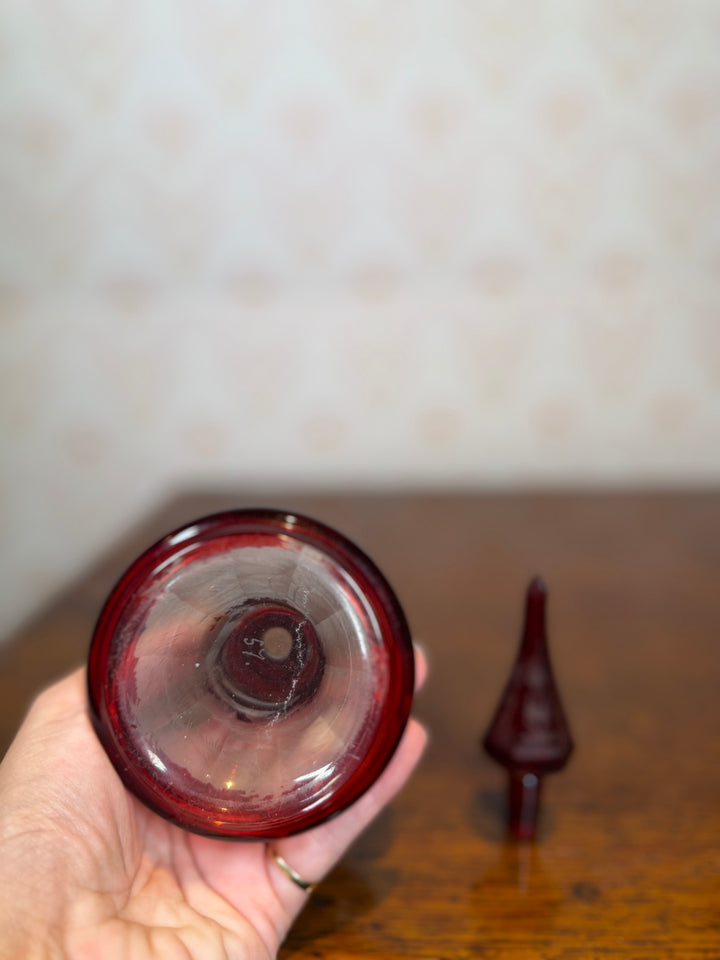 Bohemian Ruby Red Decanter