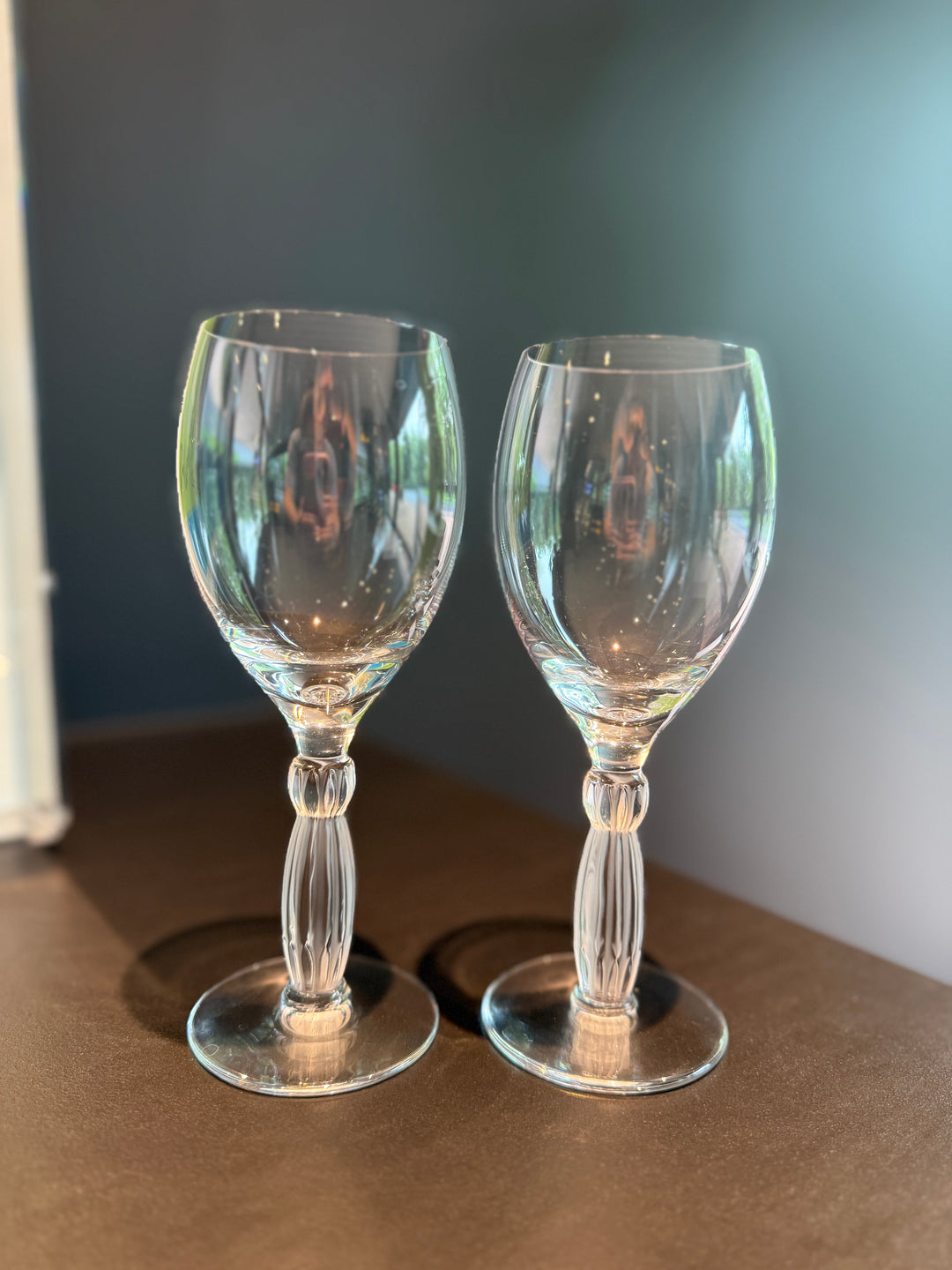 Lalique “Langeais” Wine Glasses (Set of 2)