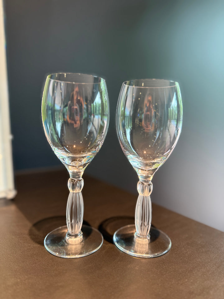 Lalique “Langeais” Wine Glasses (Set of 2)