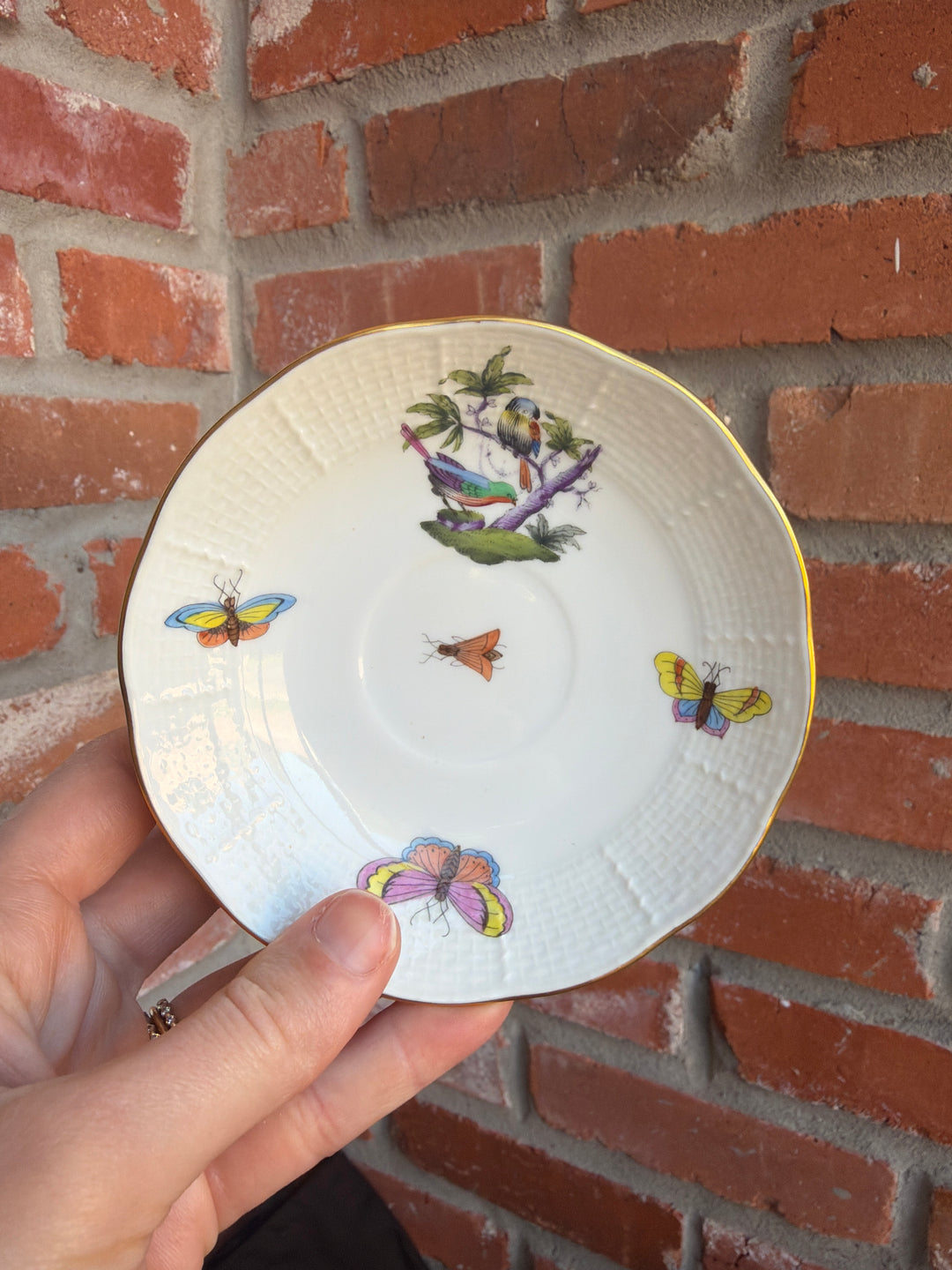 2 Herend Tea Cups and Saucers (#711)