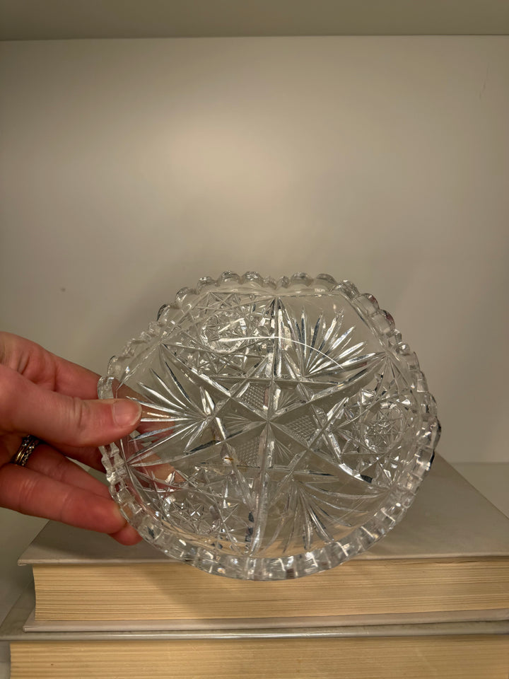 American Brilliant Cut Crystal Bowls - Set of 3