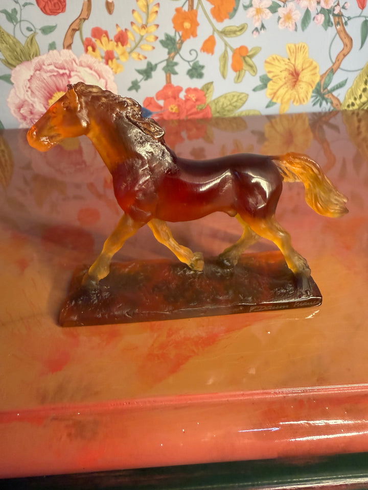Daum Crystal Trotting Horse