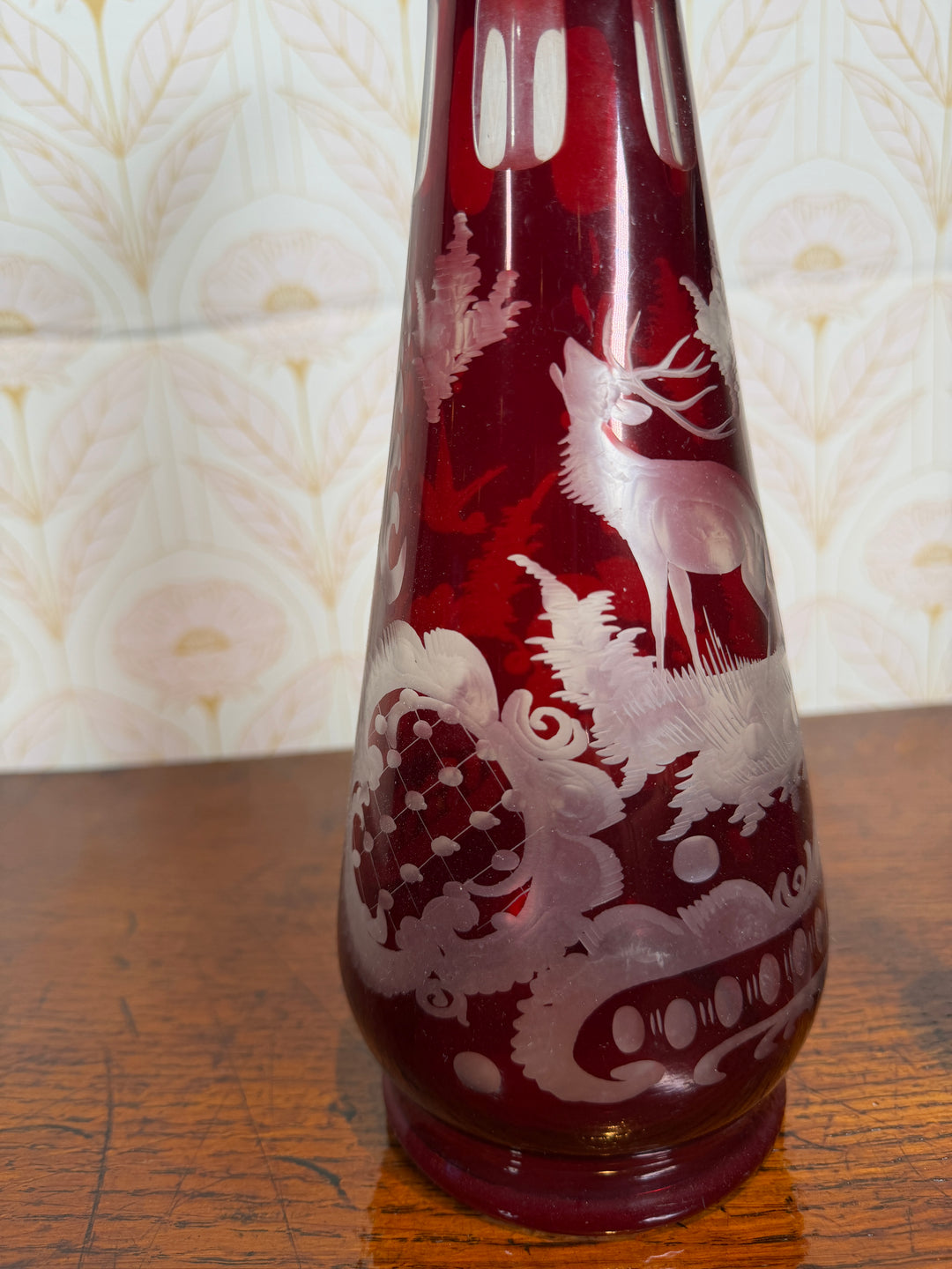 Bohemian Ruby Red Decanter