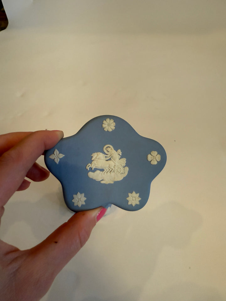 Wedgewood Blue Star Trinket Box