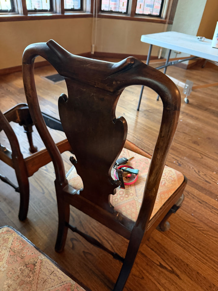 Circa 1720s - 1740s Set of Four George II Side Chairs