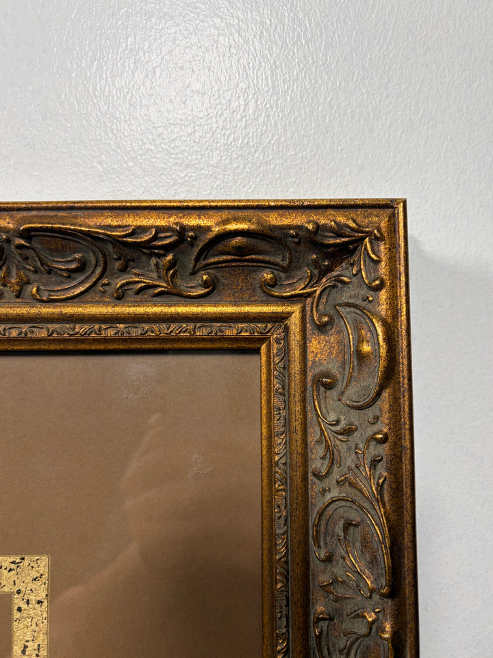 Framed Engraving After Claude Lorraine – Classical Landscape with Ruins