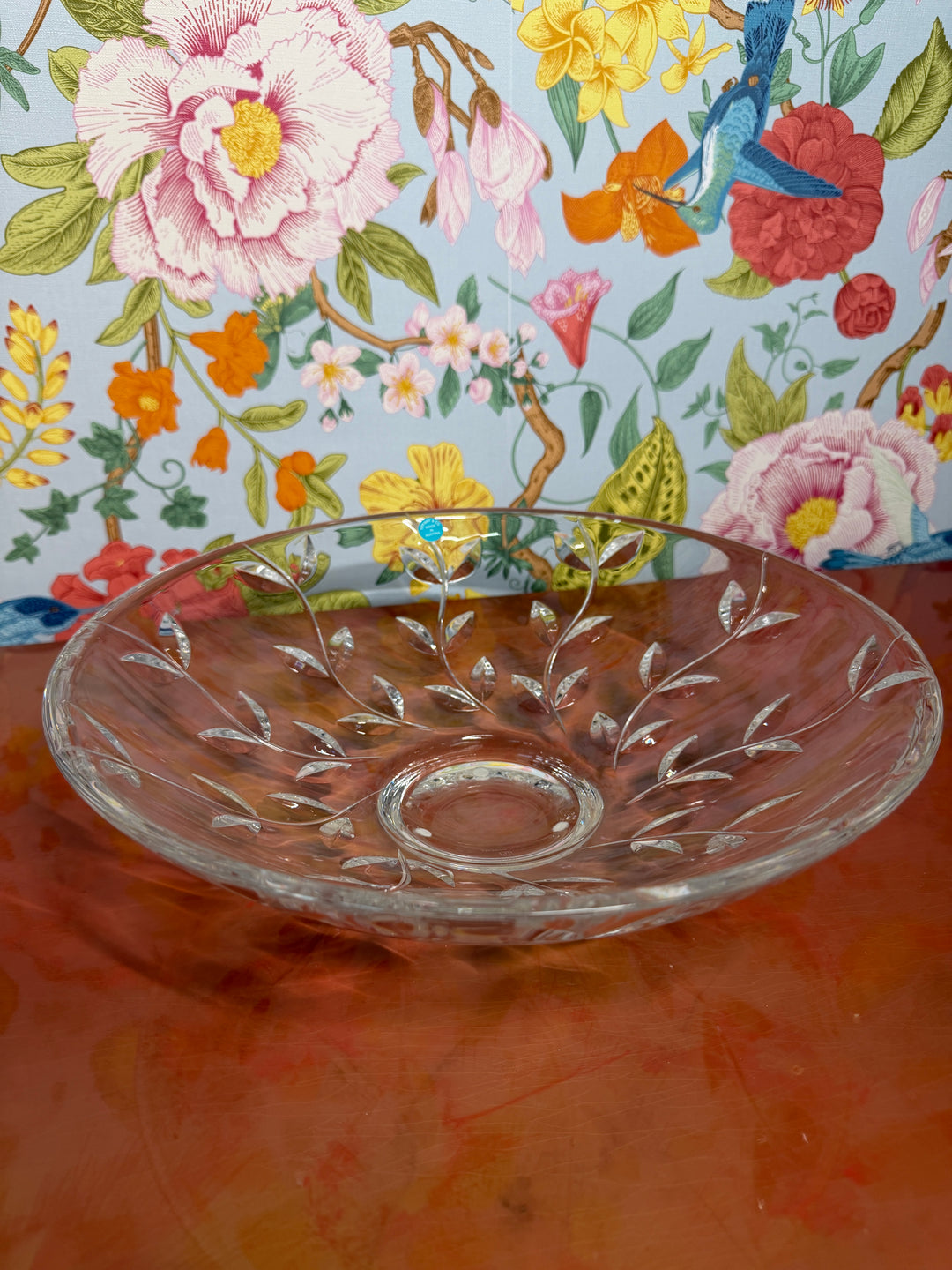 Vintage Tiffany & Co Crystal Vine Bowl