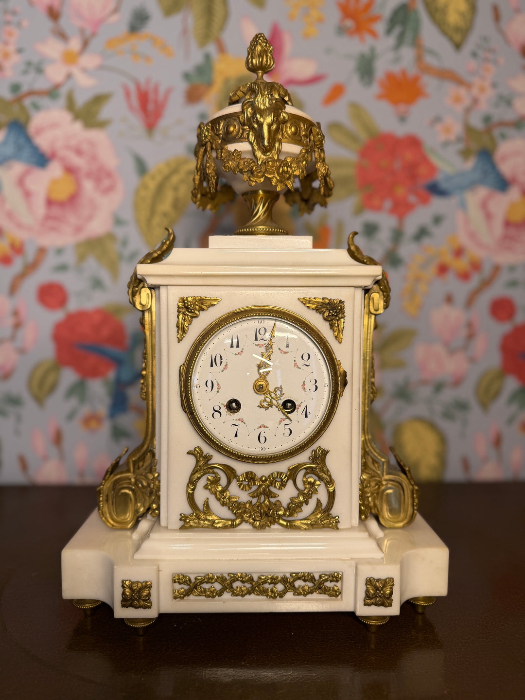French Louis XVI Style Mantle Clock