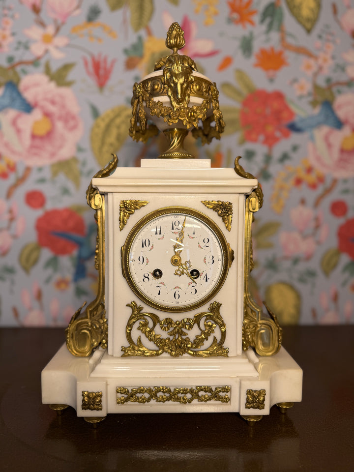 French Louis XVI Style Mantle Clock