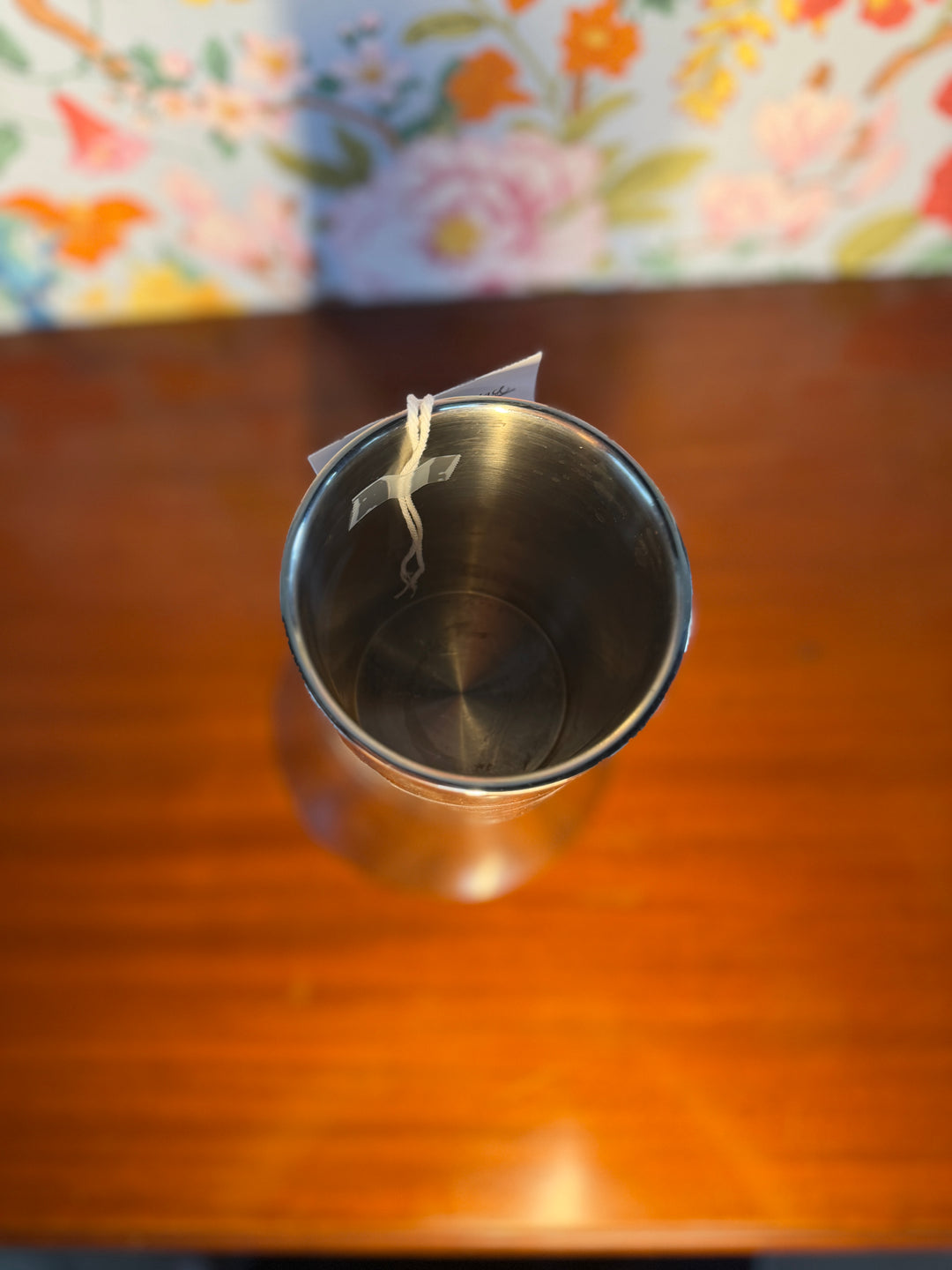 Slanted Nambe Vase