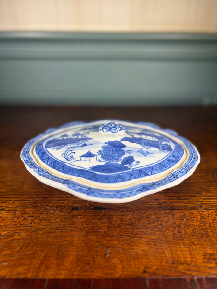Blue Willow Bowl with Lid