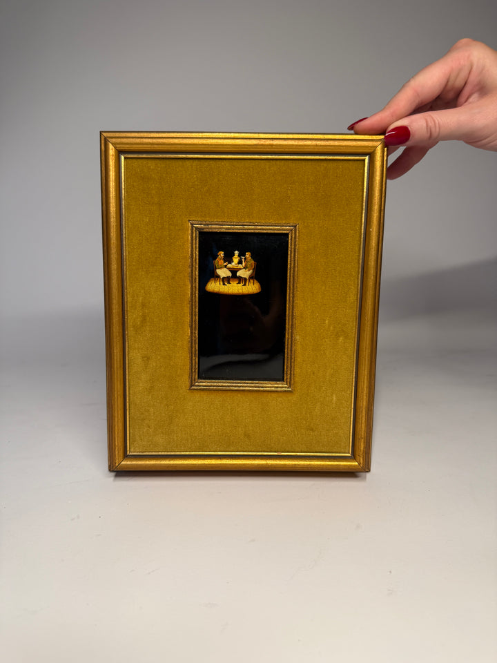 Pietra Dura People Plaque