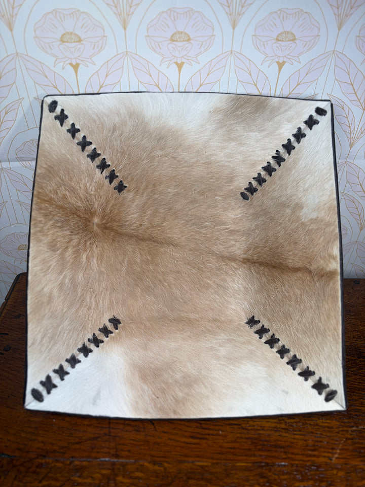 Cowhide Leather Bowl