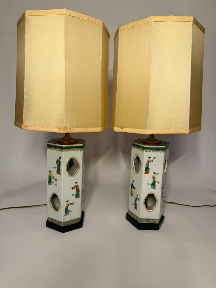Chinese Porcelain Hat Stands/Lamps