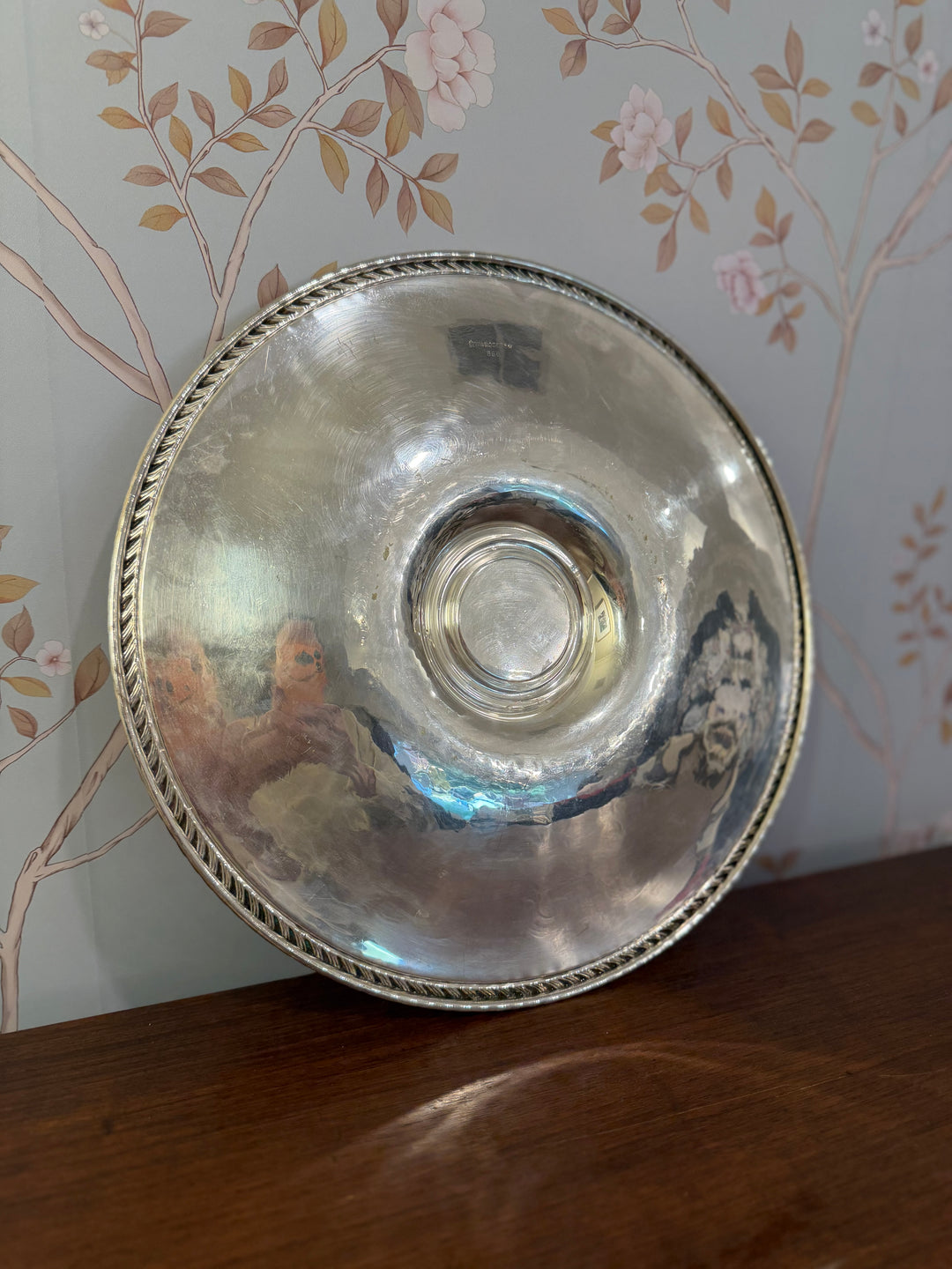 WM Rogers Silver Plated Chip and Dip Bowl