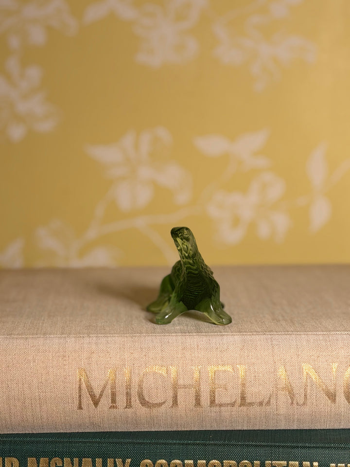 Lalique Green Dinosaur