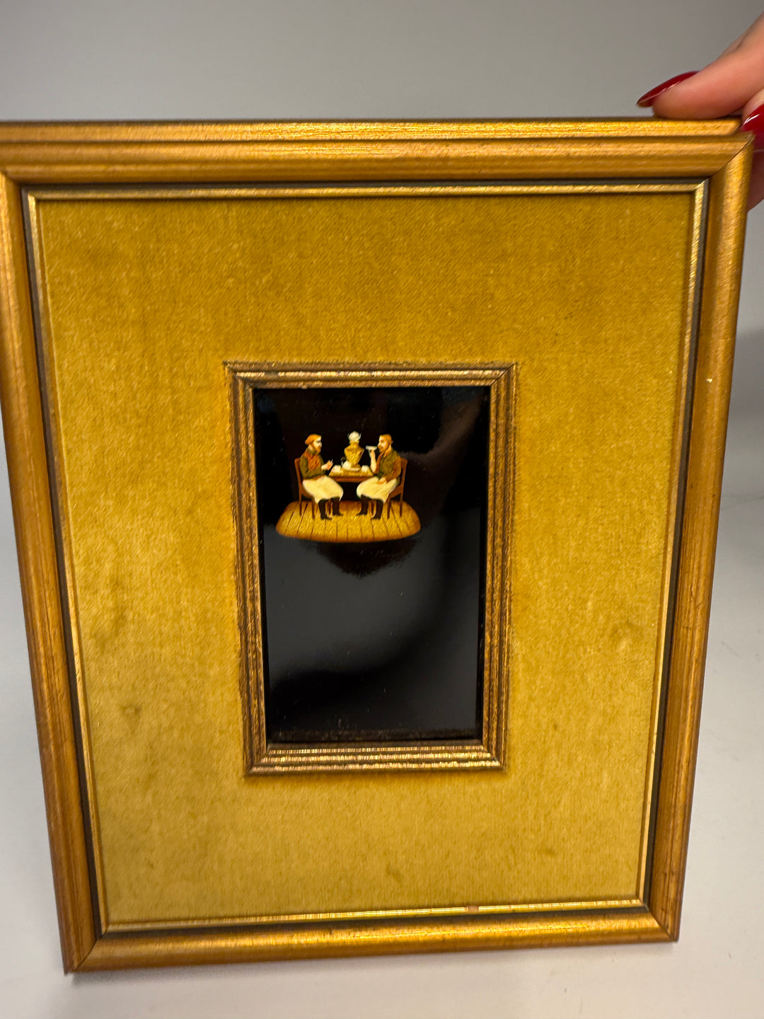 Pietra Dura People Plaque