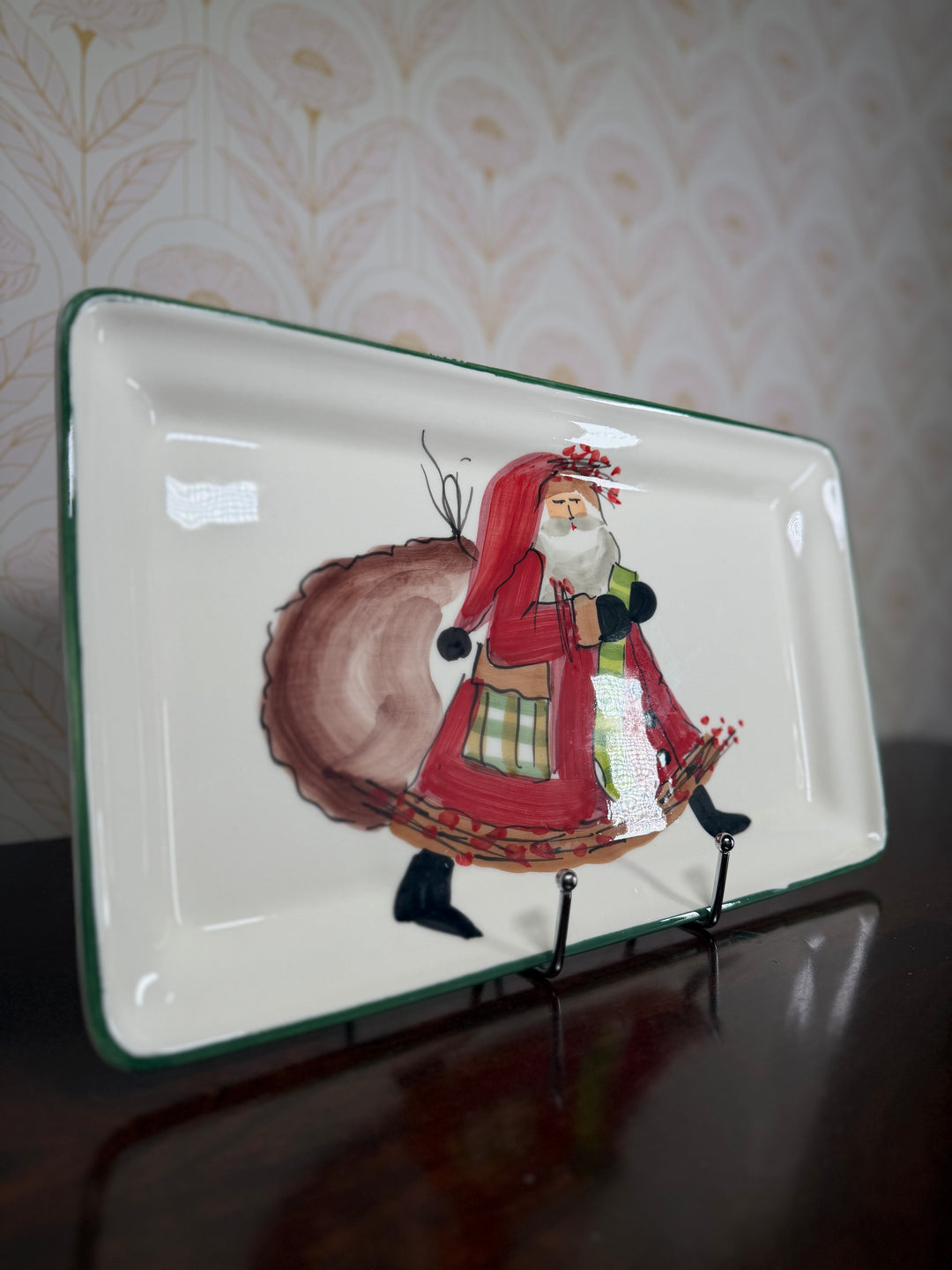 Vietre Santa Claus Platter