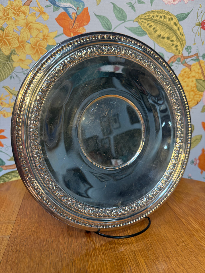Reed and Barton Silverplate Charger Rose