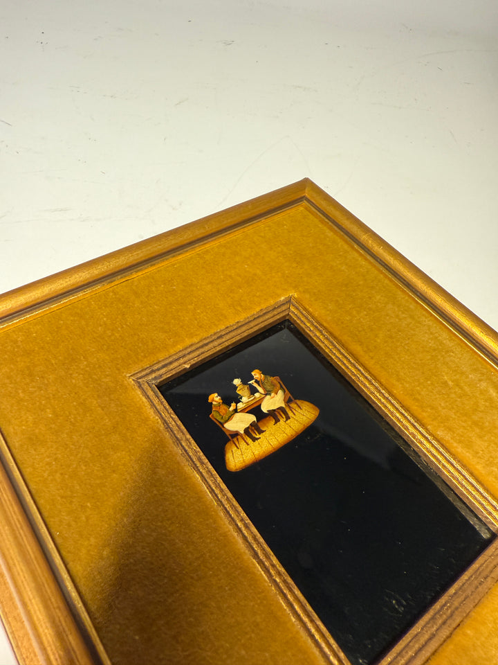 Pietra Dura People Plaque