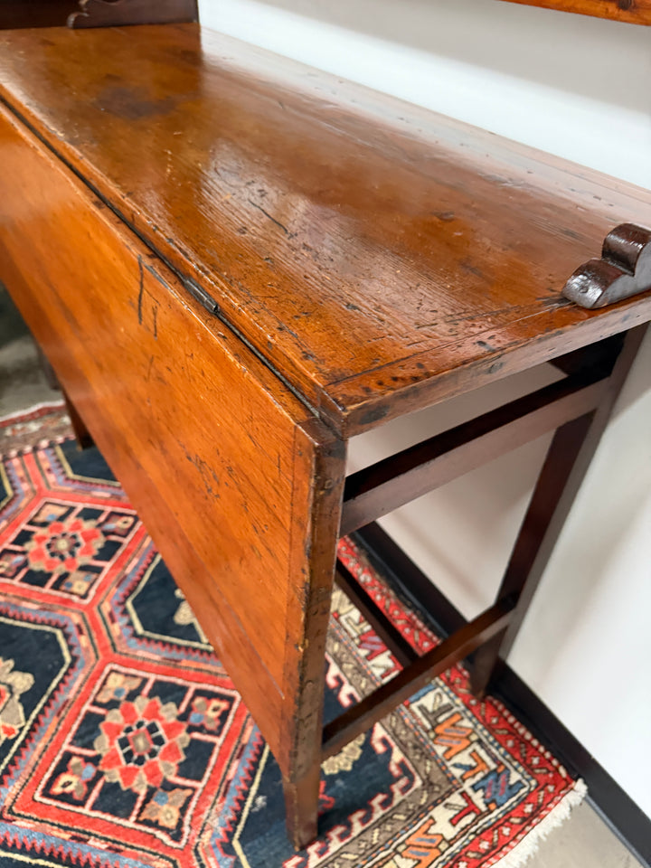 Antique Drop Leaf table with Shelving