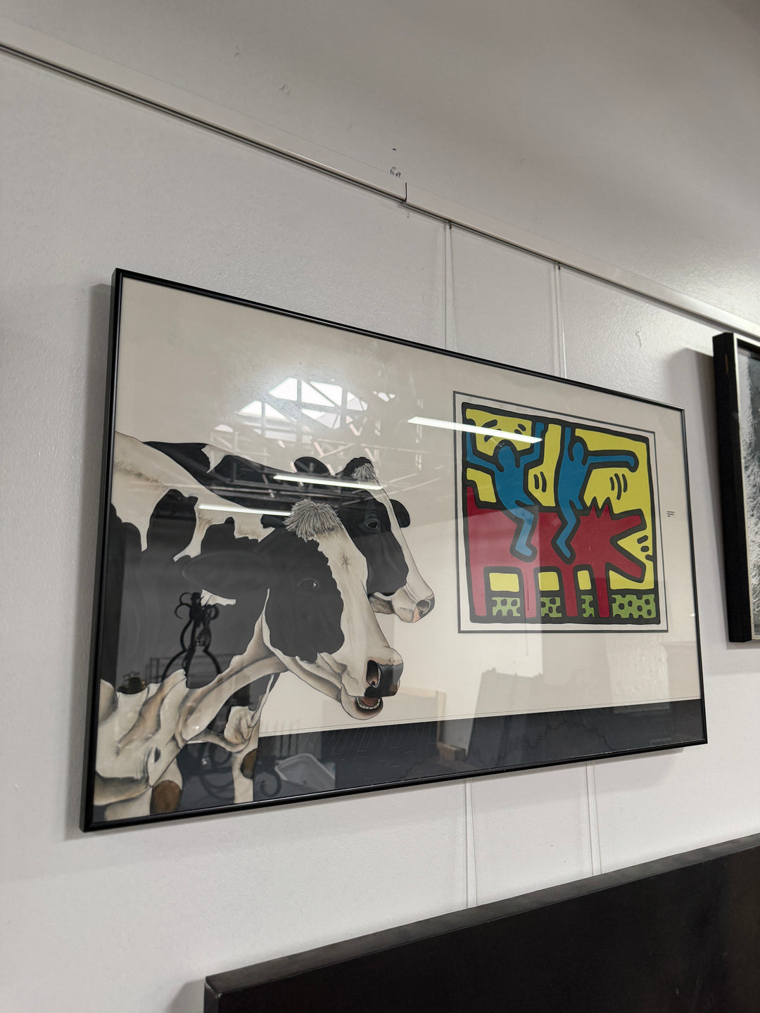 Keith Harring Retrospect 1989, Holstein Cows with Gallery Exhibition