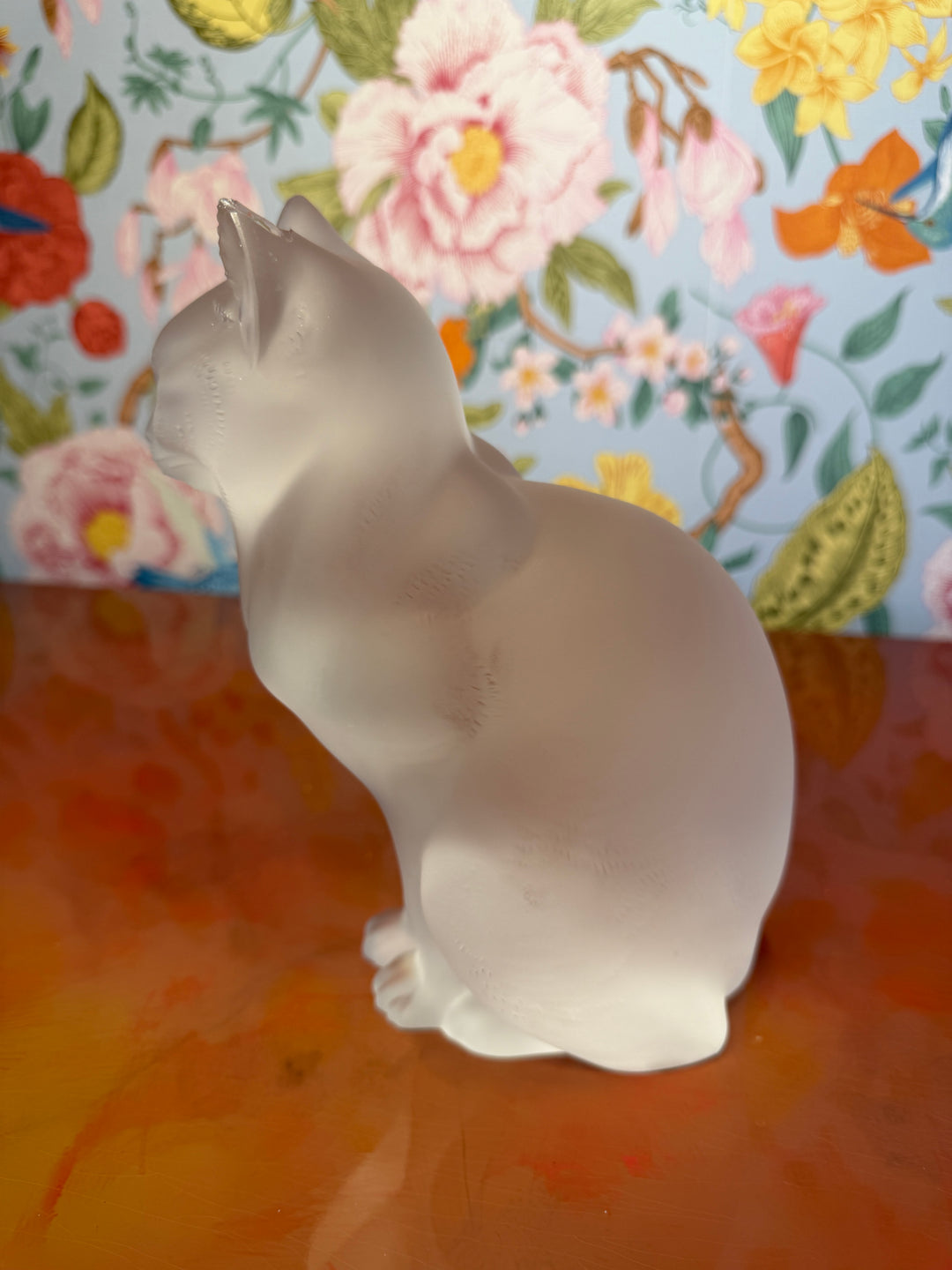 Lalique Cat with Chipped Ear