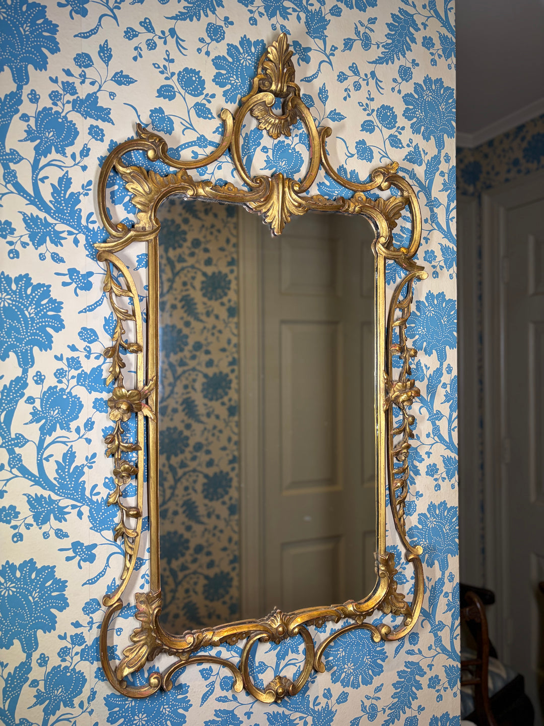 Antique Gilt Wood Mirror