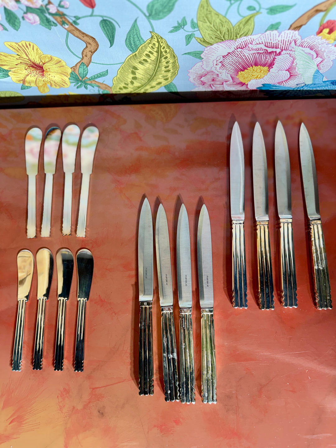 Puiforcat Silverplated Nantes Flatware (Service for 8 + 4 Serving Pieces)