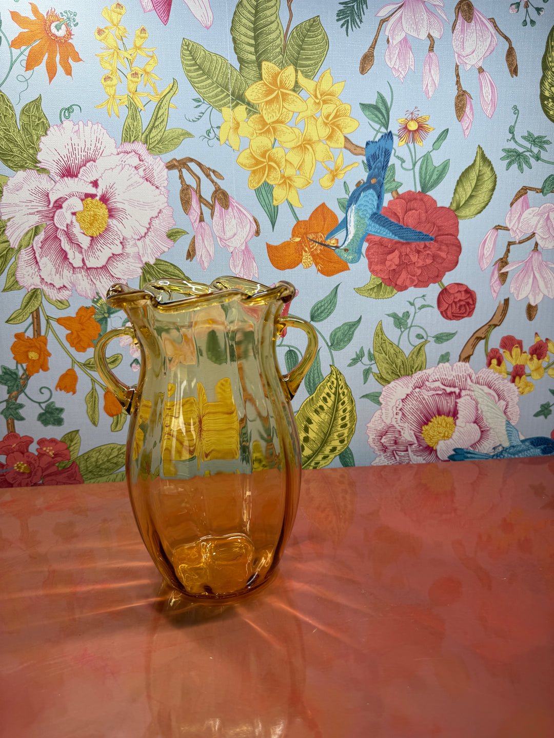 Yellow Glass Vase