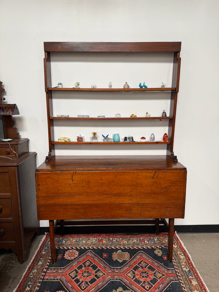 Antique Drop Leaf table with Shelving