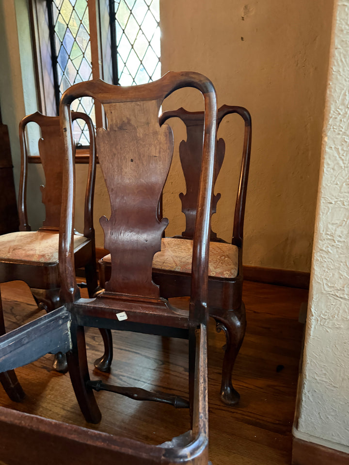 Circa 1720s - 1740s Set of Four George II Side Chairs