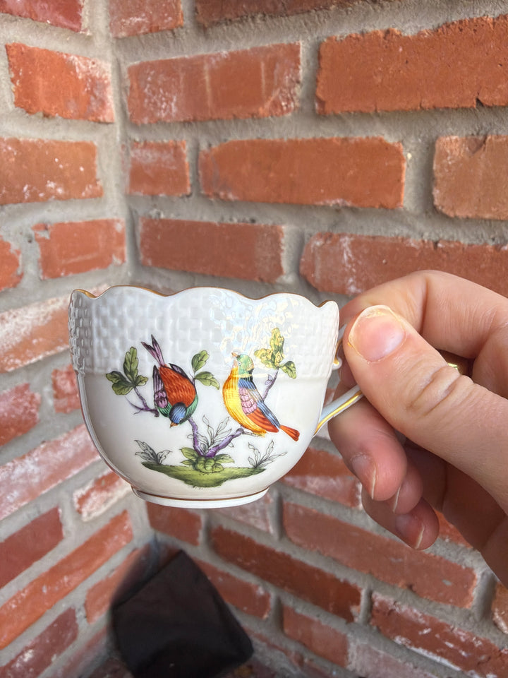 2 Herend Tea Cups and Saucers (#711)