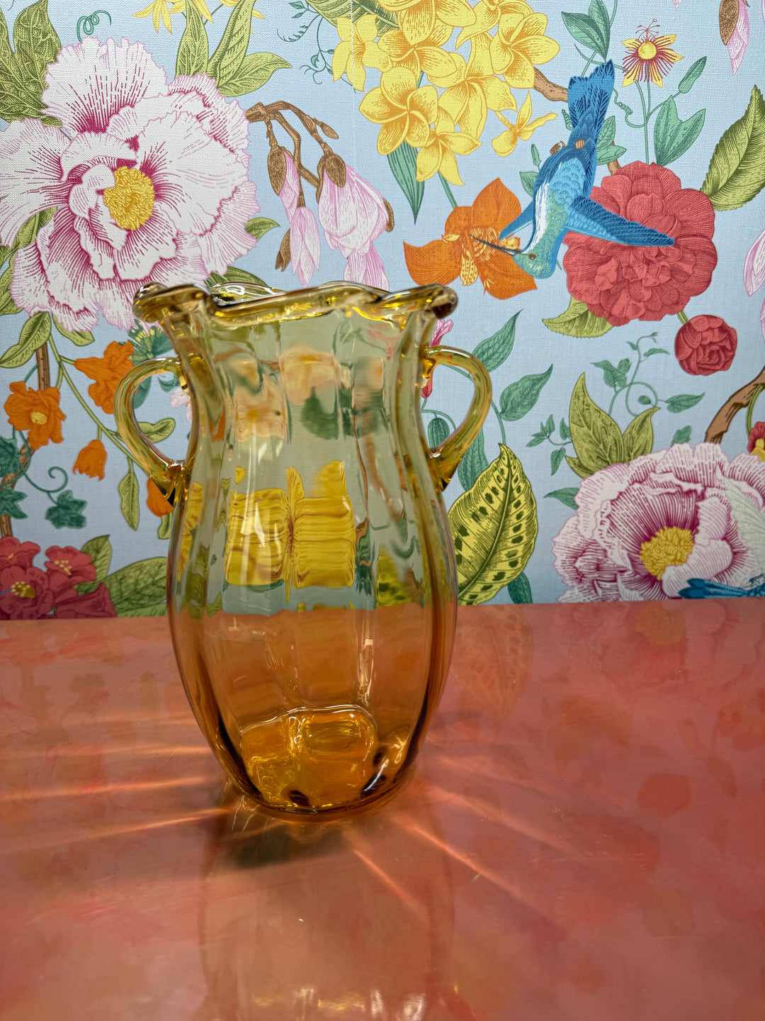 Yellow Glass Vase