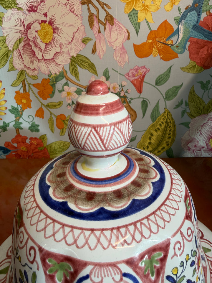 Vintage Hand Painted in France Tiffany & Co Lidded Vase