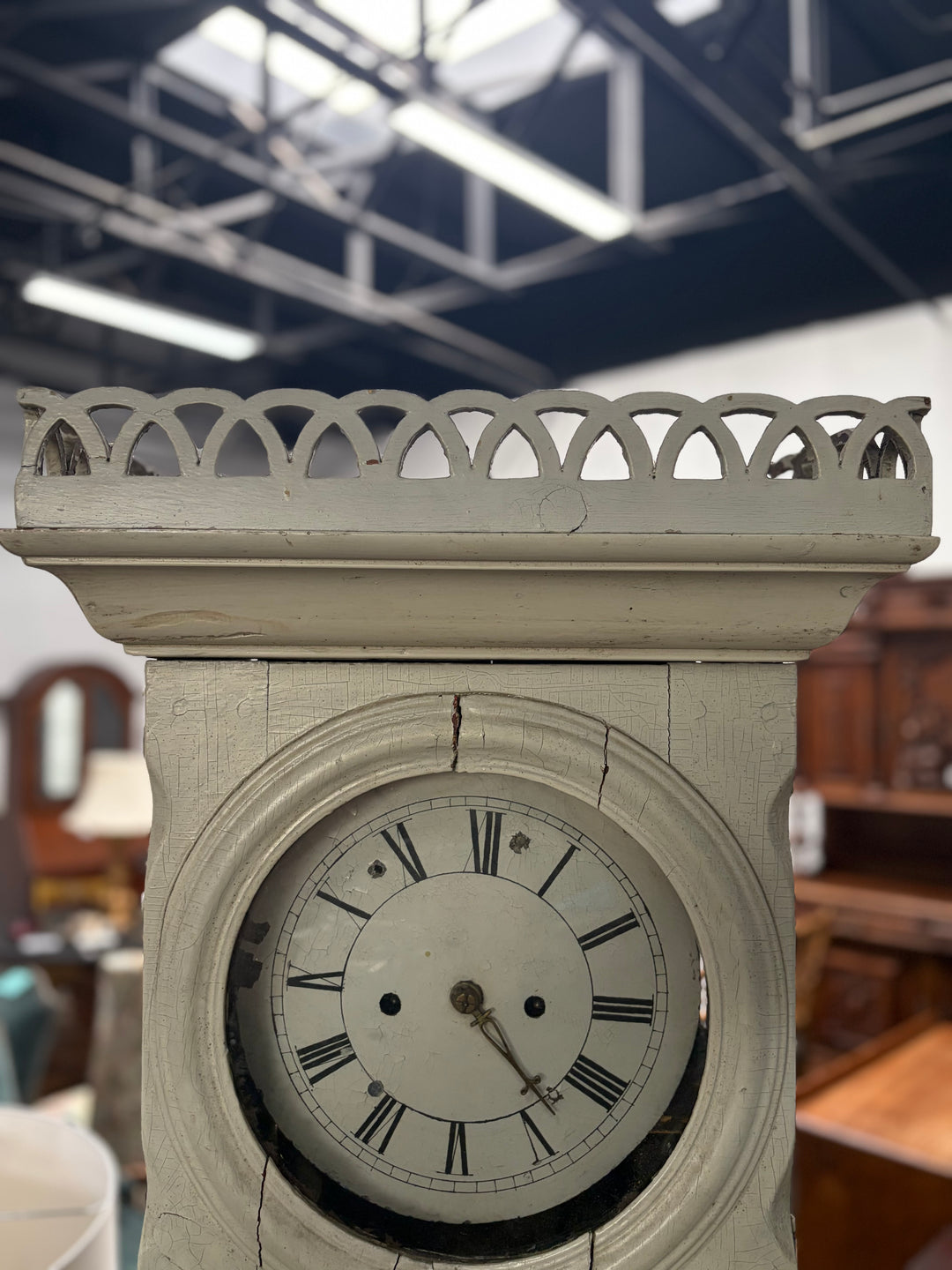 Antique Swedish Mora-Style Tall Case Clock