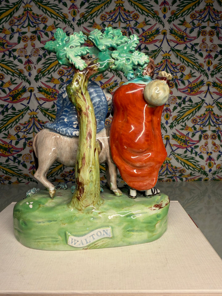 Staffordshire Pottery 'Flight to Egypt' Figural Group