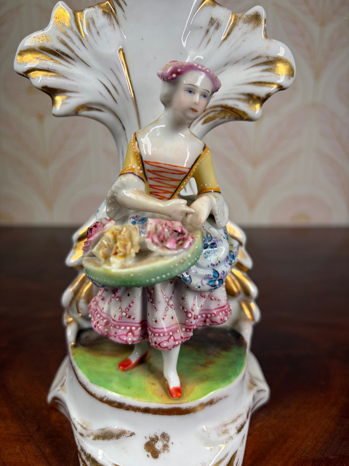 19th Century Victorian Lady Candle Holder