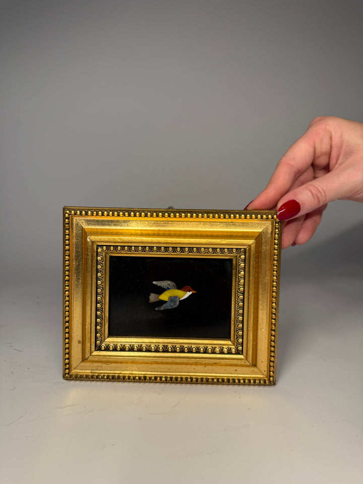 Pietra Dura Bird Plaque