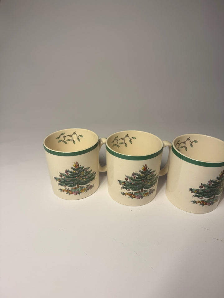 6 Spode Christmas Mugs