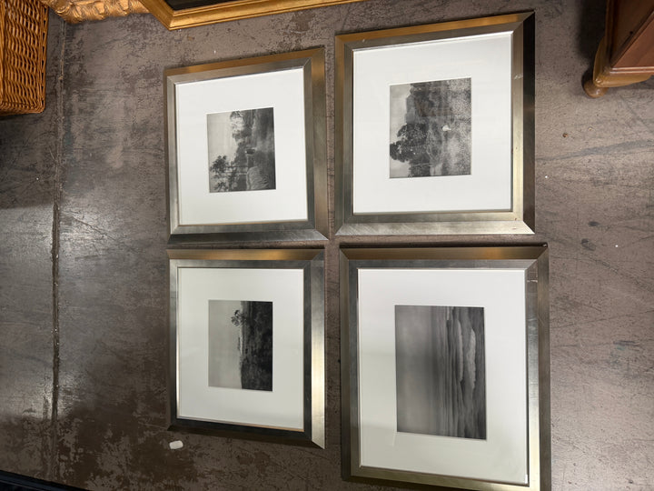 Set of 4 Black and White Photographs