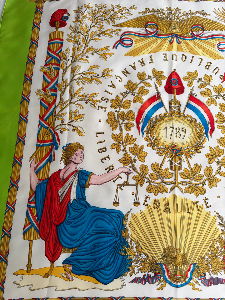 Vintage HERMÈS ‘Liberté Égalité Fraternité’ French Republic 1789 90
