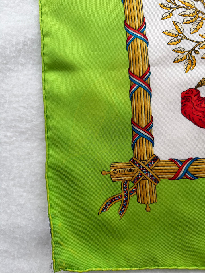 Vintage HERMÈS ‘Liberté Égalité Fraternité’ French Republic 1789 90