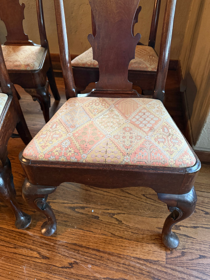 Circa 1720s - 1740s Set of Four George II Side Chairs