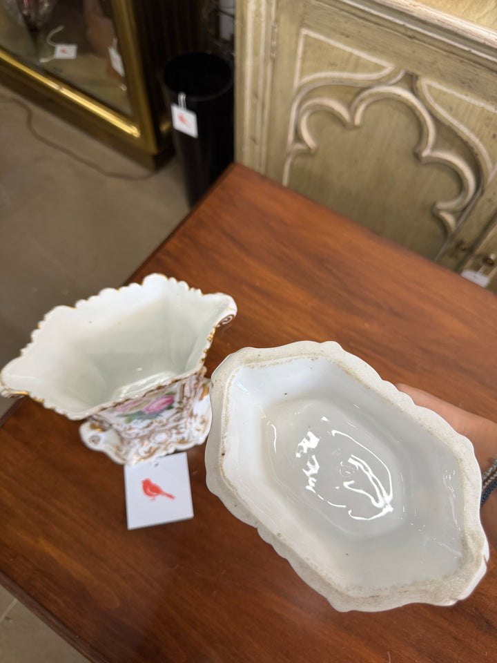 Set of 2 Antique French Porcelain Vases